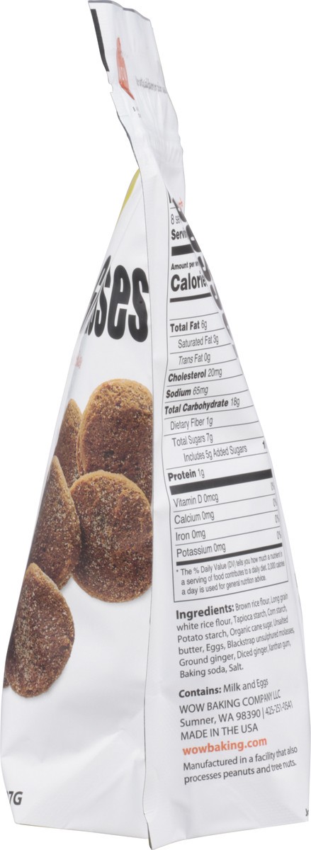 slide 5 of 9, WOW Baking Gluten Free Soft Baked Ginger Molasses Cookies 8 oz, 8 oz