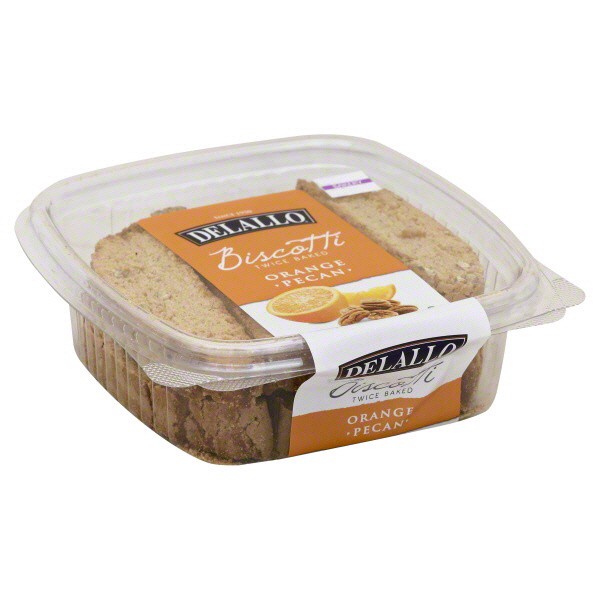 slide 1 of 1, Delallo Orange Pecan Biscotti, 7 oz