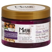 slide 1 of 1, Maui Moisture Hair Mask Heal & Hydrate + Shea Butter for Dry Damaged Hair, 12 oz