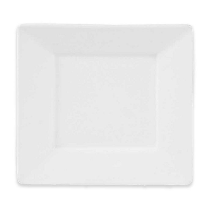 slide 1 of 3, Everyday White by Fitz and Floyd Square Salad Plates - White, 4 ct