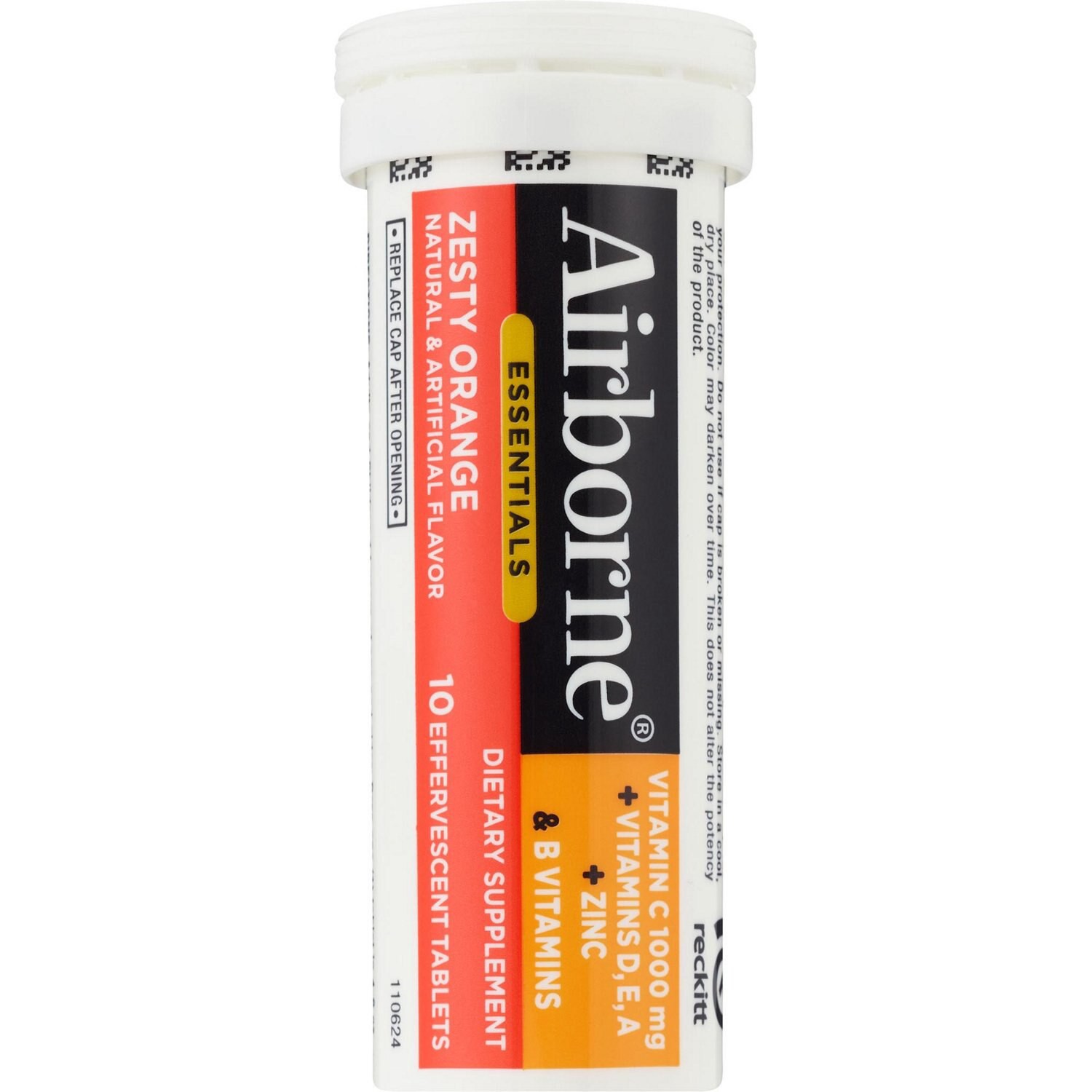 slide 2 of 2, Airborne Effervescent Immune Tablets Orange, 30 ct