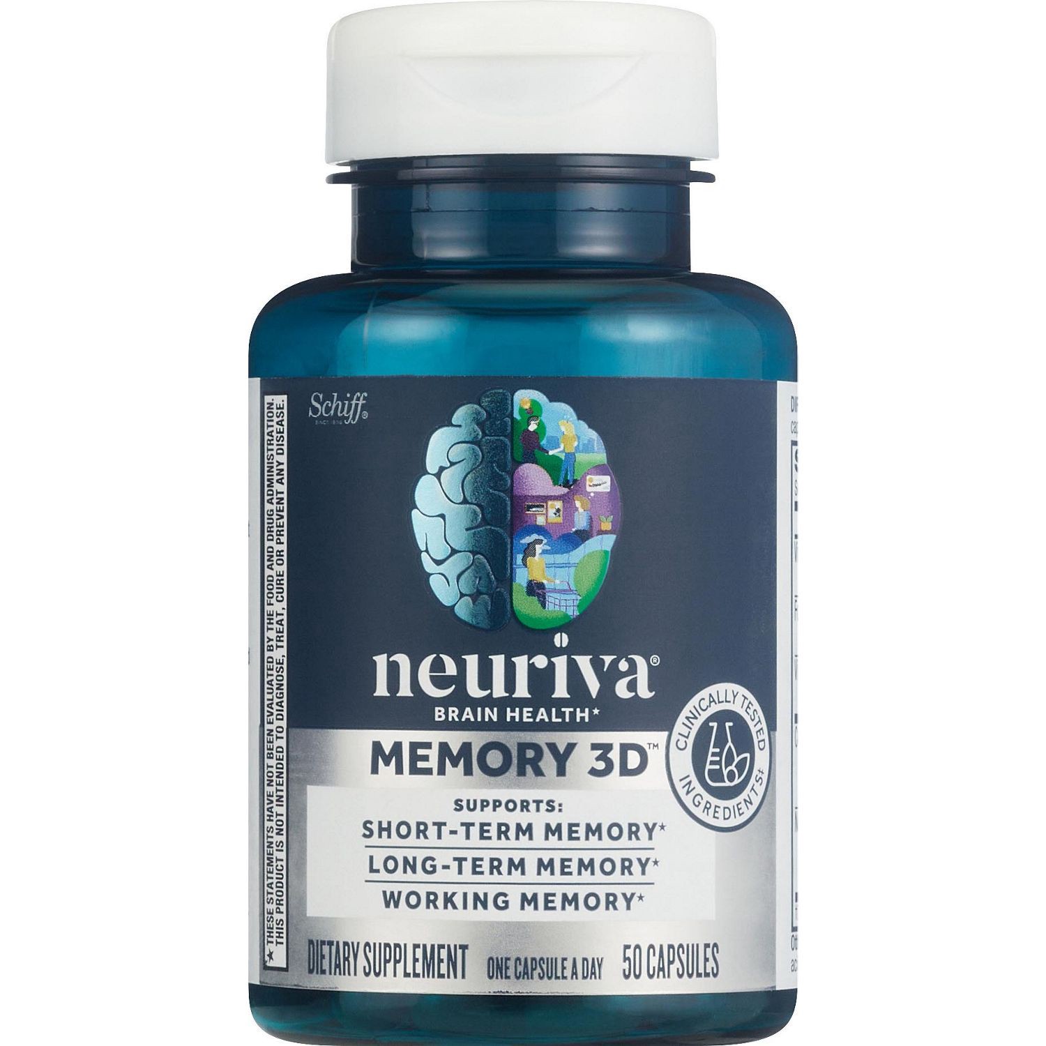 slide 2 of 4, Neurivaâ Brain Memory 3D Capsules, 50 Ct, 50 ct