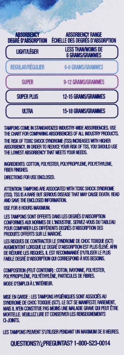 slide 2 of 10, Tampax Tampons 16 ea, 16 ct