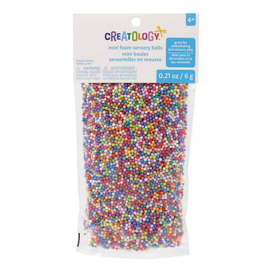 slide 1 of 3, Multicolor Mini Foam Sensory Balls By Creatology, 6 gram