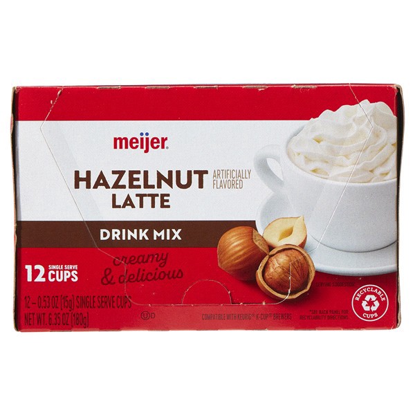 slide 12 of 13, Meijer Hazelnut Latte Coffee Pod - 12 ct, 12 ct