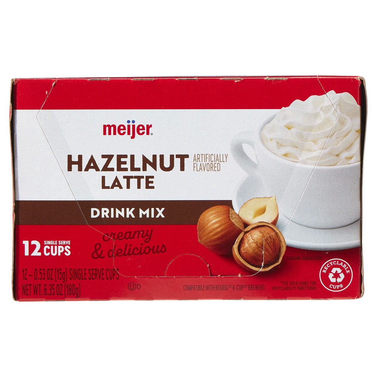slide 5 of 13, Meijer Hazelnut Latte Coffee Pod - 12 ct, 12 ct