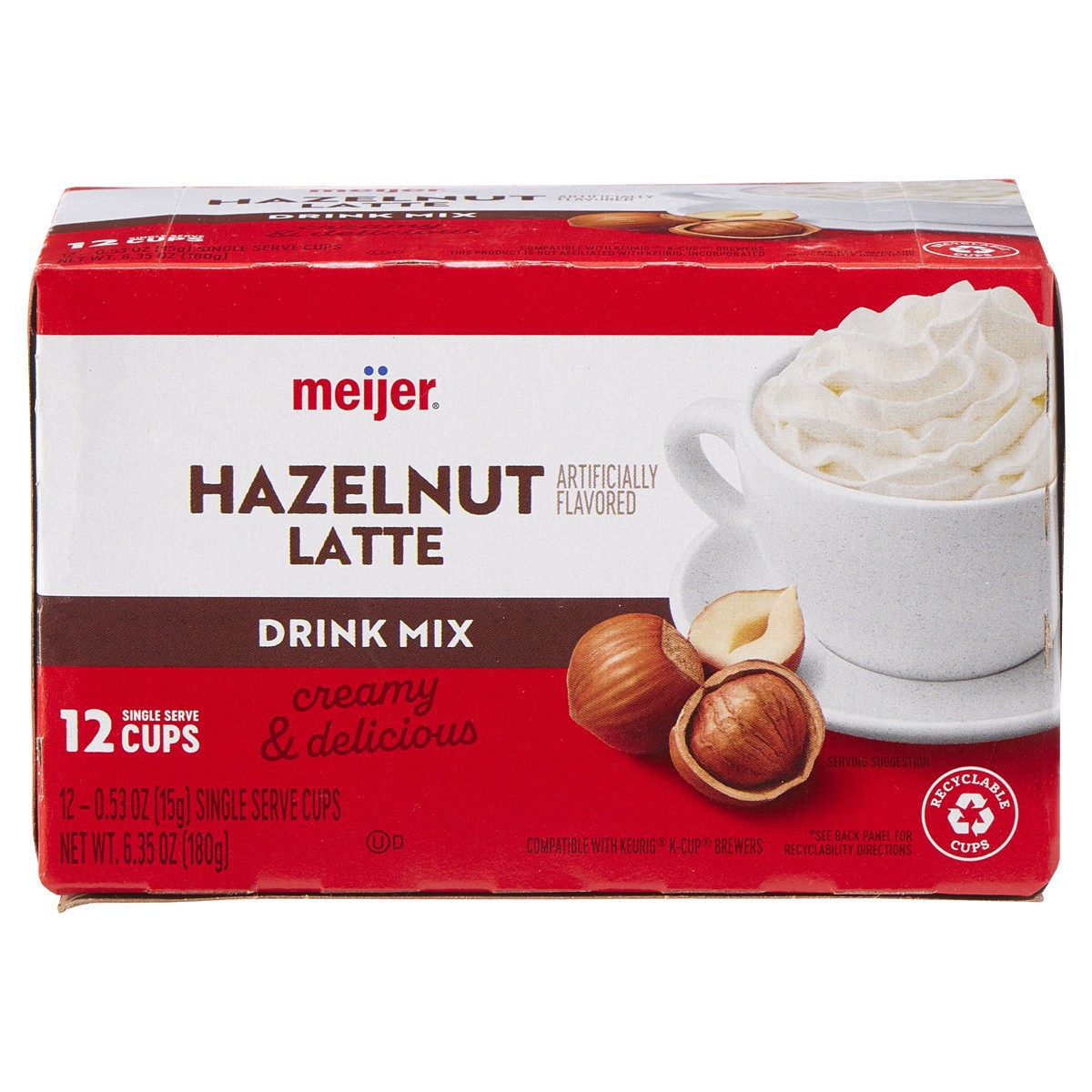 slide 1 of 13, Meijer Hazelnut Latte Coffee Pod - 12 ct, 12 ct
