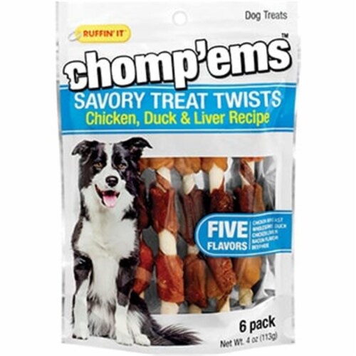 slide 1 of 1, Chomp'ems Beefhide Stick With Duck, 10 in