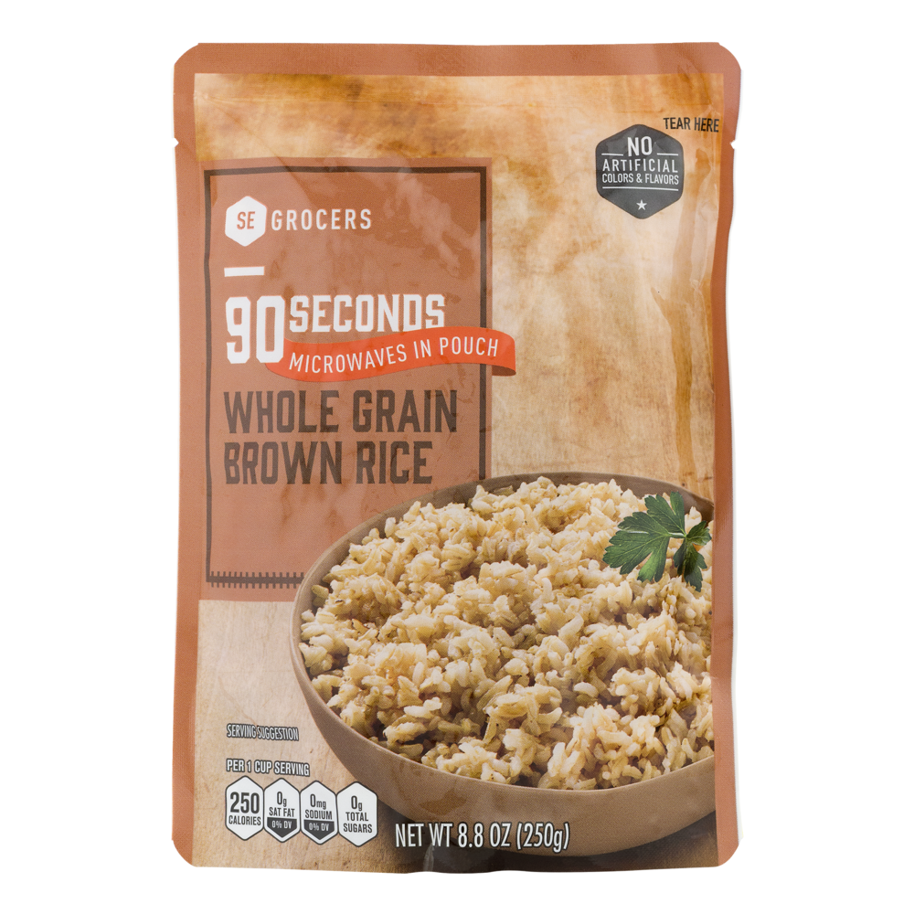 slide 1 of 1, SE Grocers Brown Rice Whole Grain, 8.8 oz