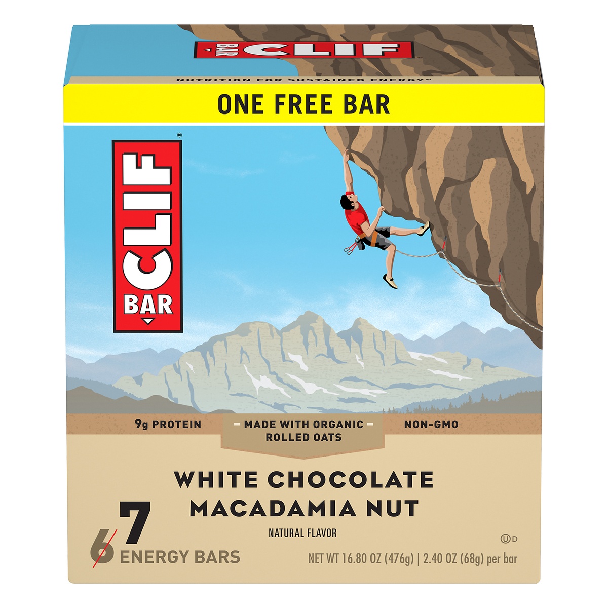 slide 1 of 1, CLIF Energy Bar White Chocolate Macadamia Nut, 16.8 oz