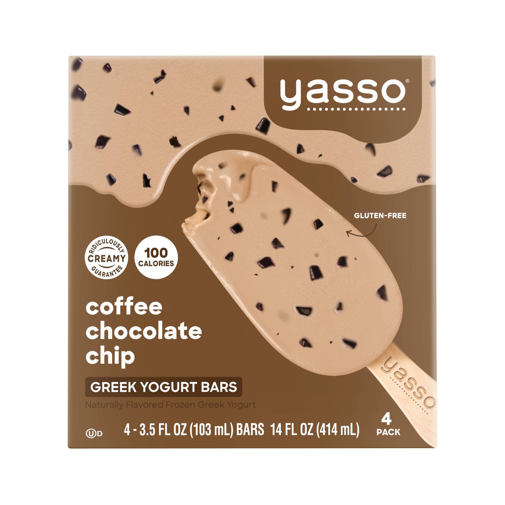 slide 1 of 6, Yasso Frozen Greek Yogurt - Coffee Chocolate Chip Bars - 4ct, 