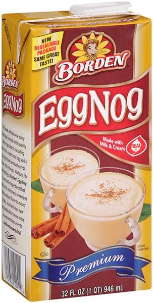 slide 1 of 3, Borden Premium Classic Egg Nog, 1 qt