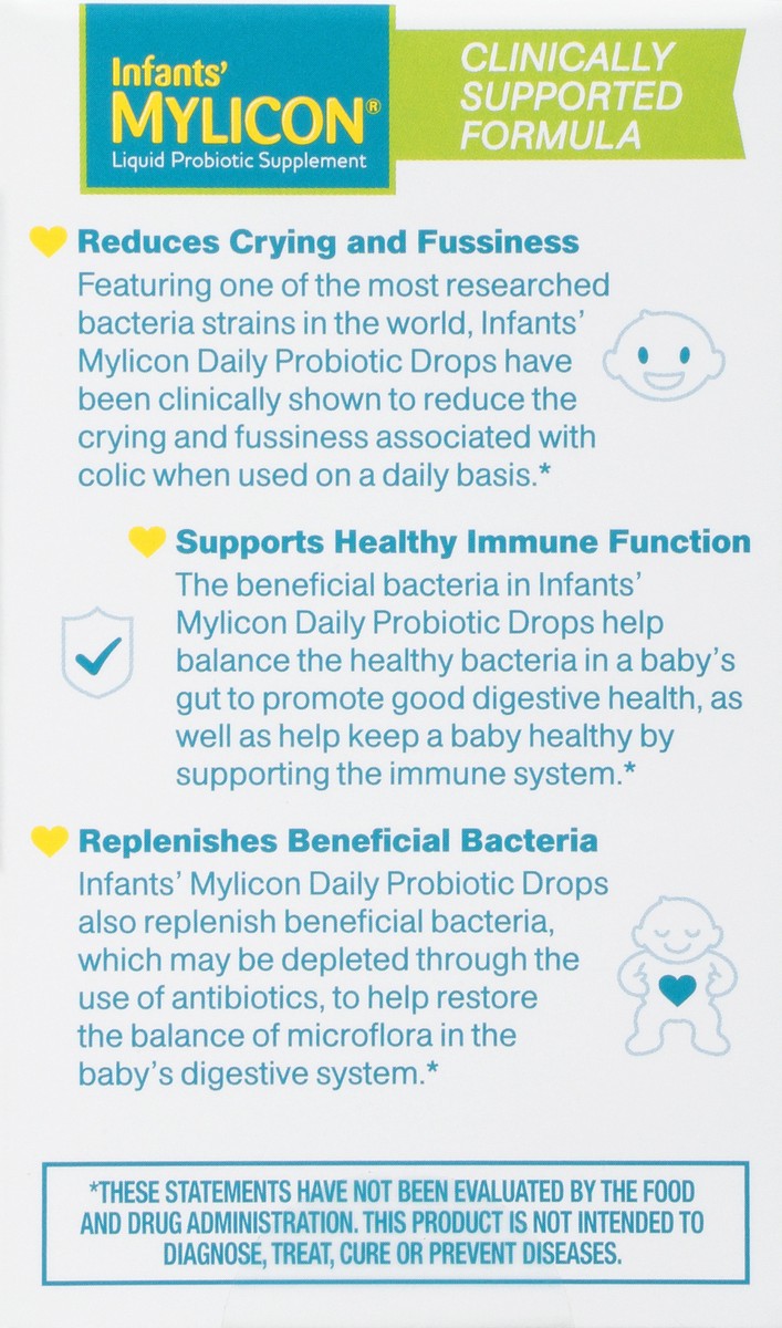 slide 5 of 9, Mylicon Daily Probiotic Colic Drops - 0.28 fl oz, 1 ct