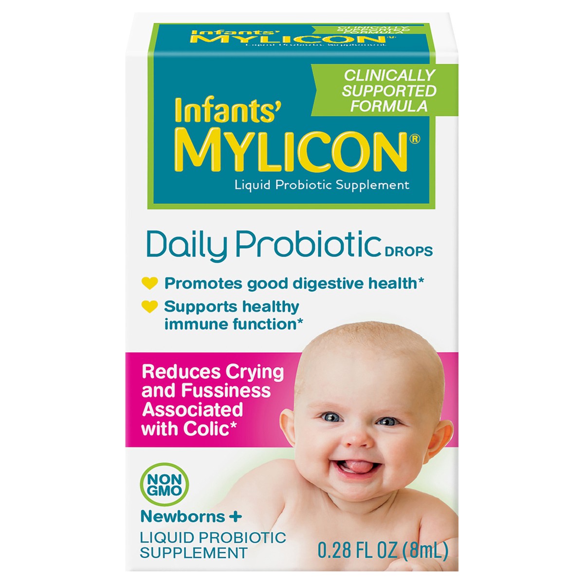 slide 1 of 9, Mylicon Daily Probiotic Colic Drops - 0.28 fl oz, 1 ct