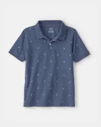 Carters Boys Anchor Polo Shirt - Blue Navy 5