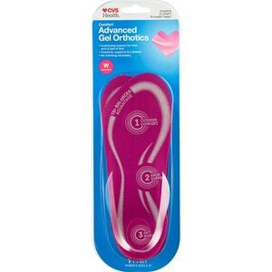 slide 1 of 1, CVS Health Women's Advanced Gel Orthodics, Sizes 6-10, 1 Pair, 1 ct
