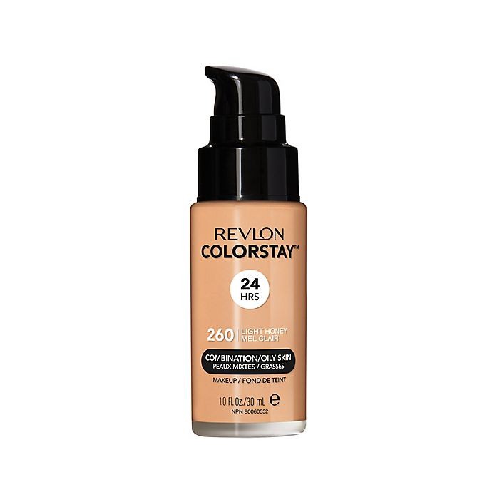 slide 2 of 5, Revlon ColorStay Liquid Foundation For Combination/Oily Skin, Light Honey, 1 fl oz