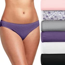 Hanes Ultimate Breathable Cotton Tagless Bikini Underwear
