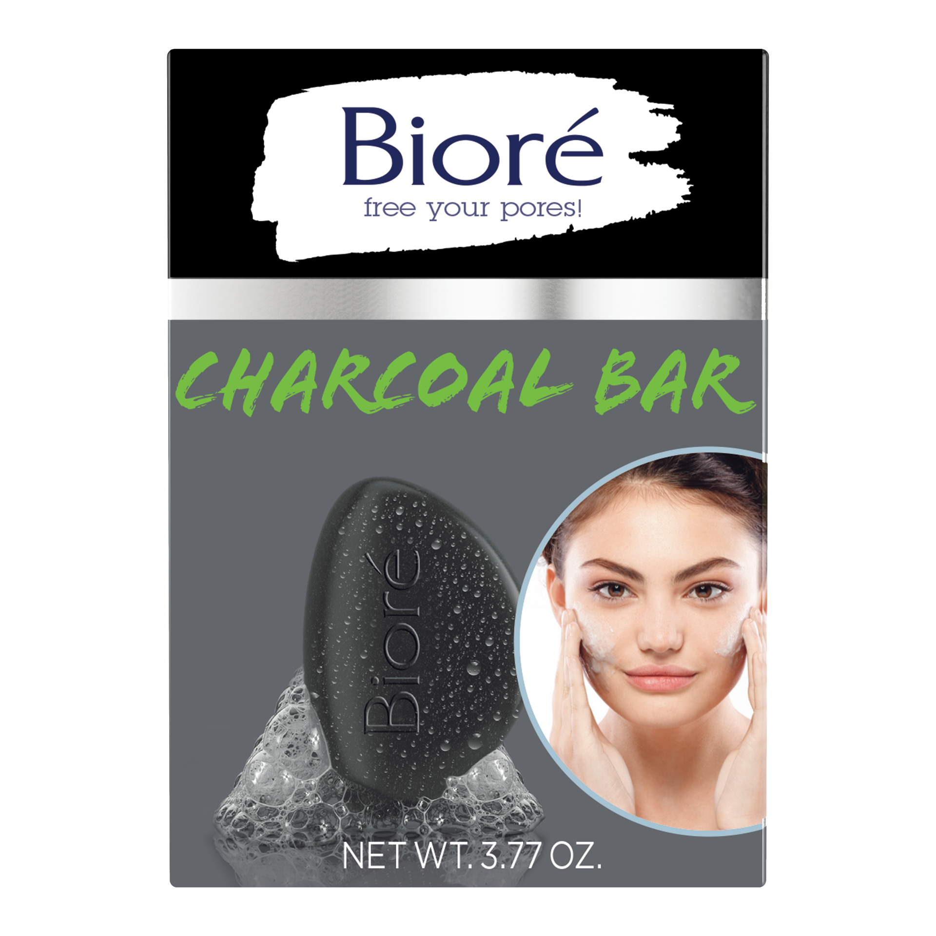 slide 1 of 5, Biore Pore Penetrating Bar, with Jojoba Beads for Gentle Exfoliation of Oily Skin, 3.77 fl oz