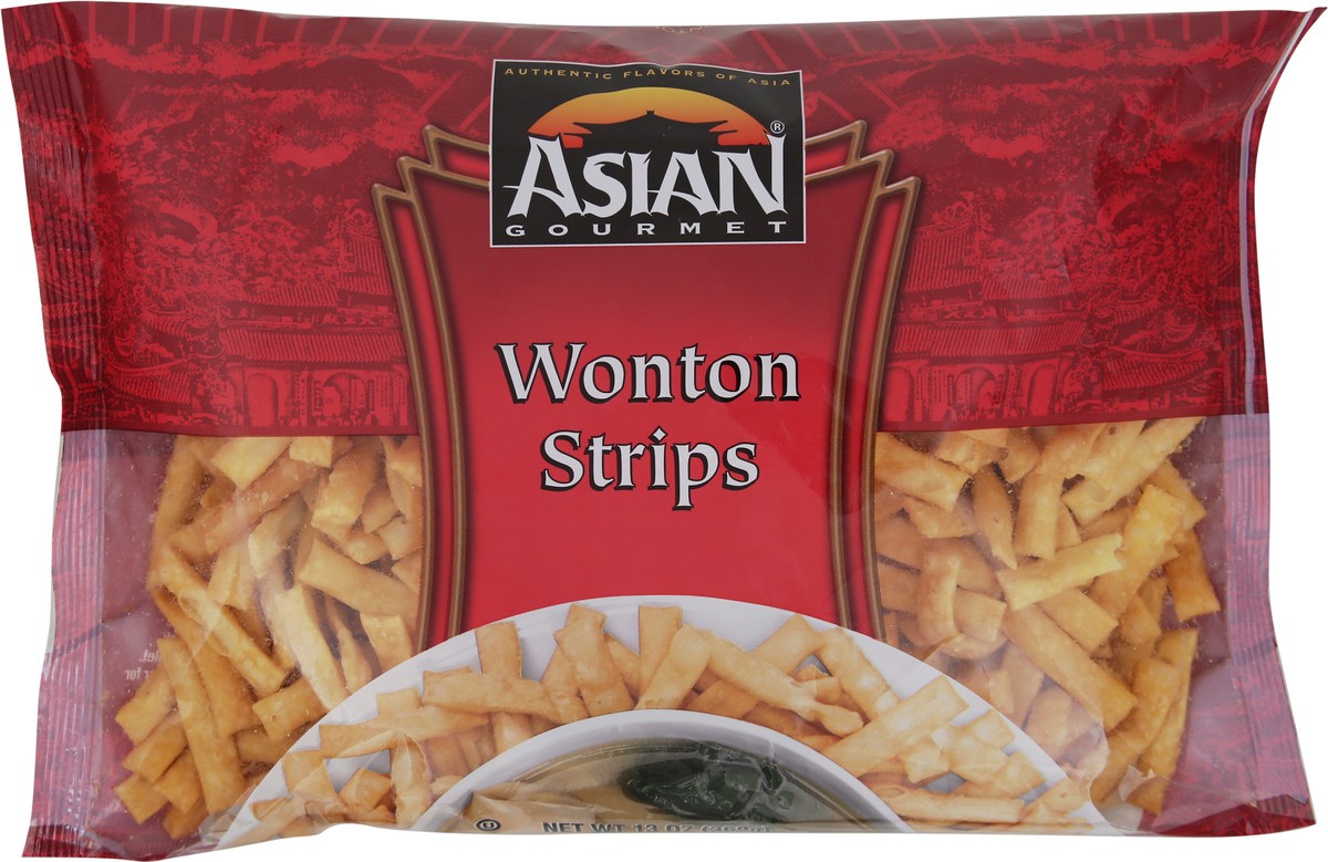 slide 2 of 14, Asian Gourmet Wonton Strips, 13 oz