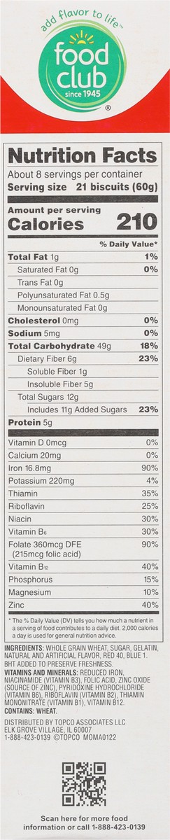 slide 10 of 16, Food Club Bite Size Shredded Wheat Strawberry Frosted Cereal 16.3 oz, 16.3 oz