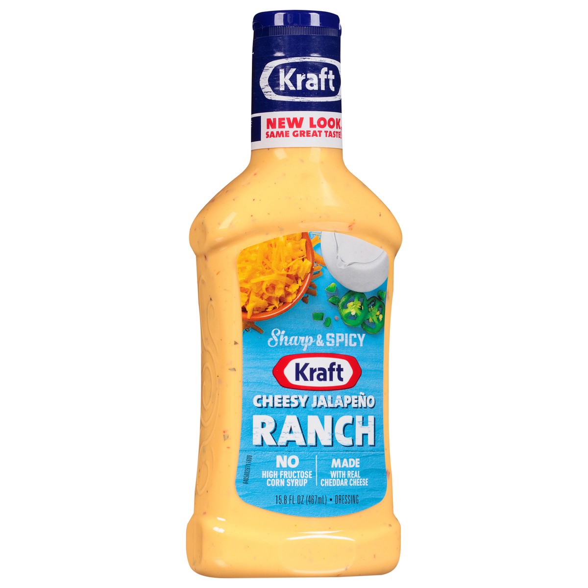 slide 6 of 13, Kraft Velveeta Cheesy Jalapeno Ranch Dressing & Dip 15.8 fl oz Bottle, 15.8 fl oz