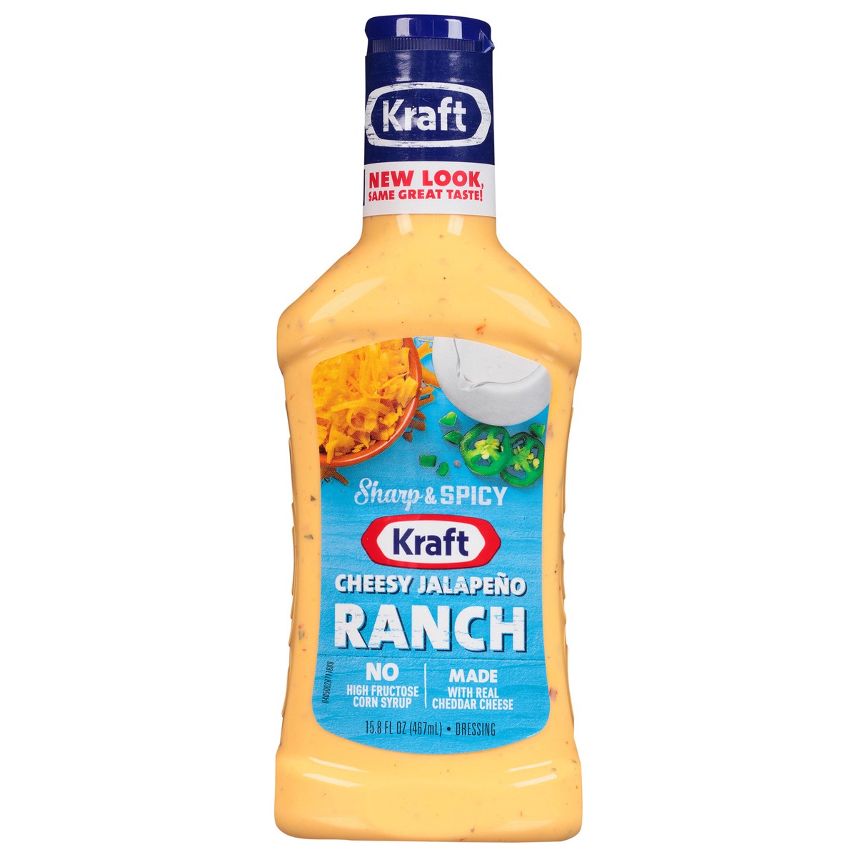 slide 5 of 13, Kraft Velveeta Cheesy Jalapeno Ranch Dressing & Dip 15.8 fl oz Bottle, 15.8 fl oz