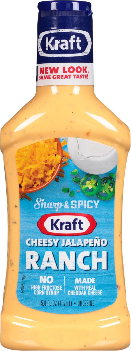 slide 8 of 13, Kraft Velveeta Cheesy Jalapeno Ranch Dressing & Dip 15.8 fl oz Bottle, 15.8 fl oz