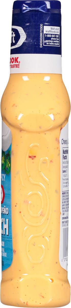 slide 11 of 13, Kraft Velveeta Cheesy Jalapeno Ranch Dressing & Dip 15.8 fl oz Bottle, 15.8 fl oz