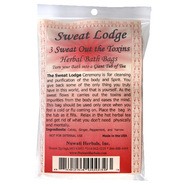 slide 1 of 1, Nuwati Herbals Bath Bag Sweat Lodge, 3 ct