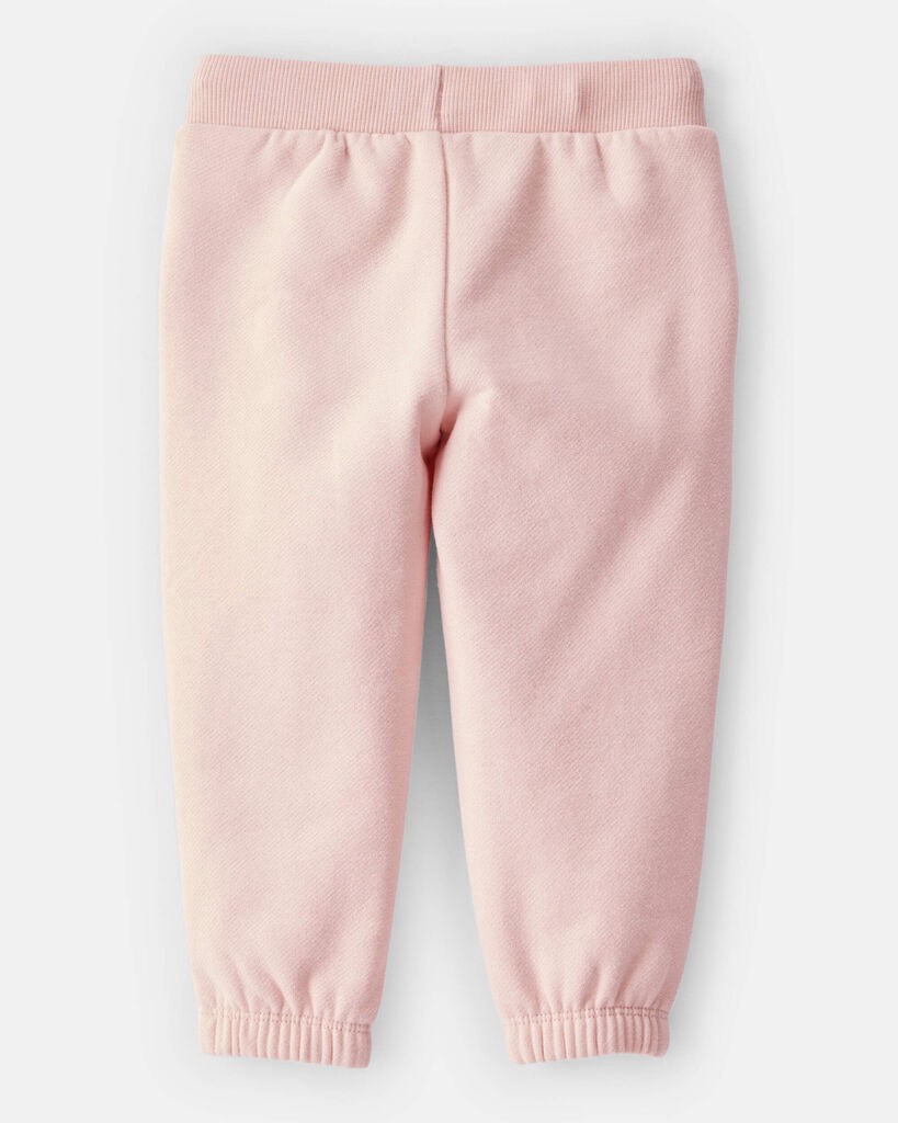 slide 3 of 3, Carter's Carters Baby Girl Cotton Joggers - Pink Pink 24M, 1 ct