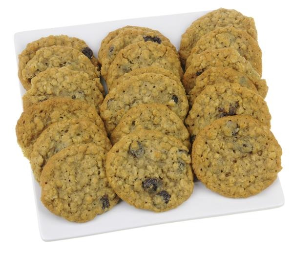 slide 1 of 1, Hy-Vee Mini Oatmeal Raisin Cookies - 18Ct, 10 oz