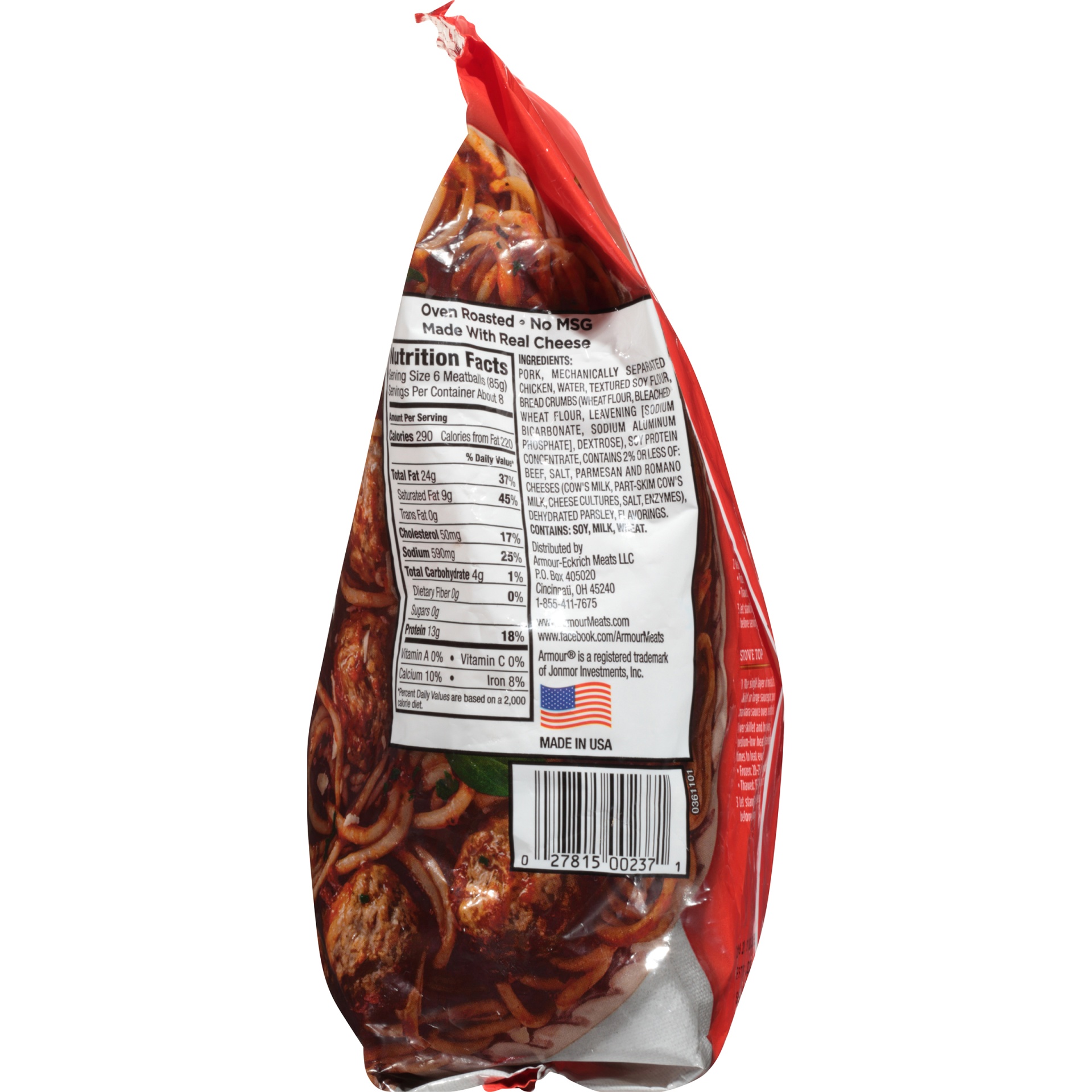 slide 3 of 6, Armour Meat Balls 25.0 oz, 25.0 oz