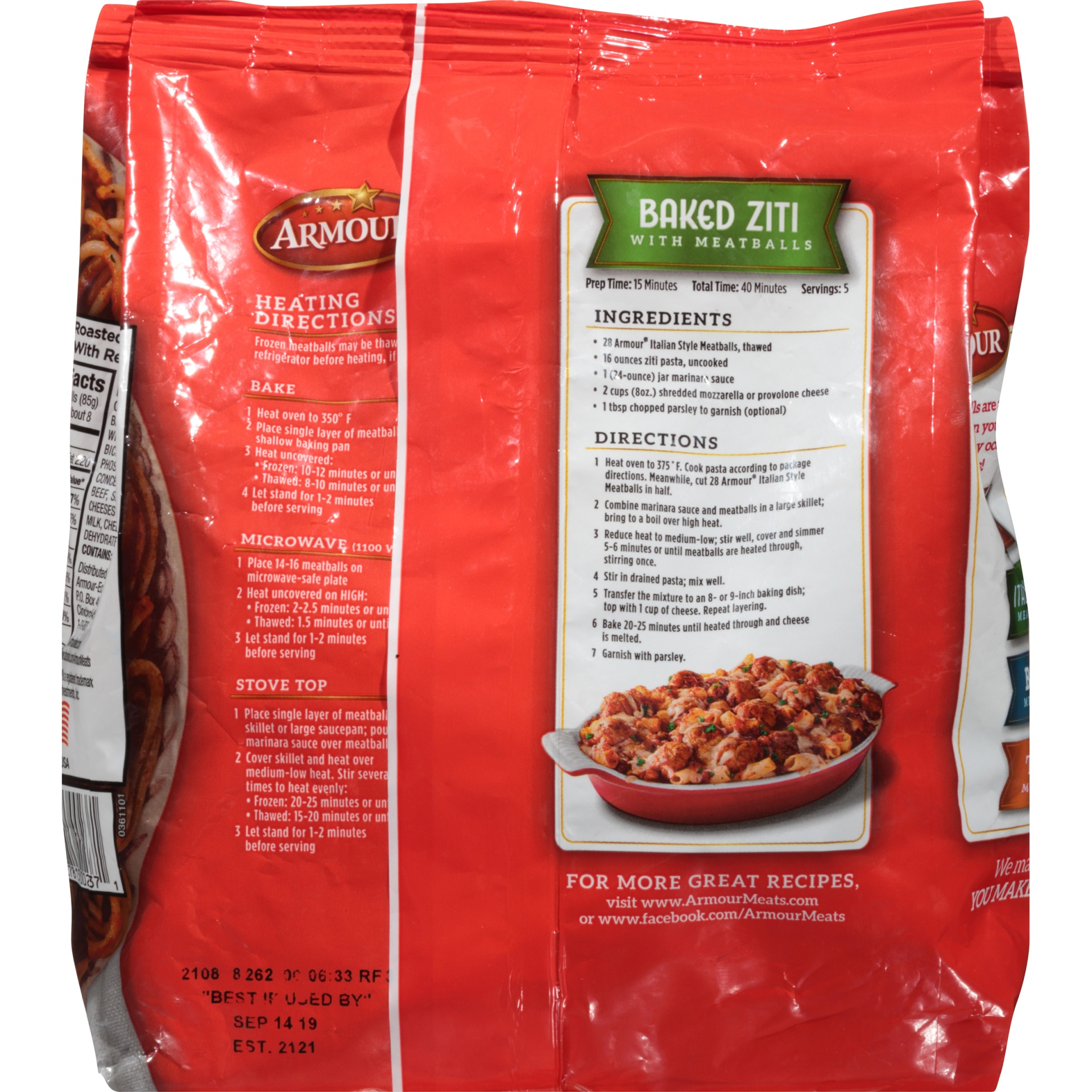 slide 5 of 6, Armour Meat Balls 25.0 oz, 25.0 oz