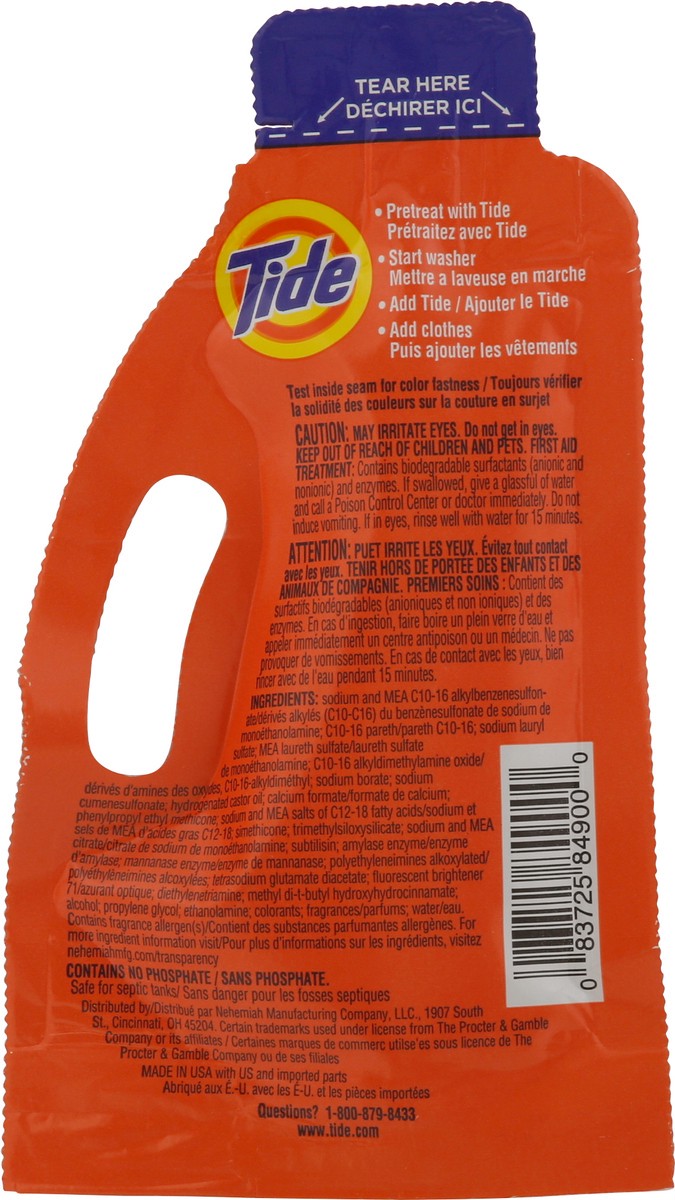 slide 3 of 9, Tide Single Load Liquid Laundry Detergent, Travel Size, 1.46 fl oz, 1.46 ct