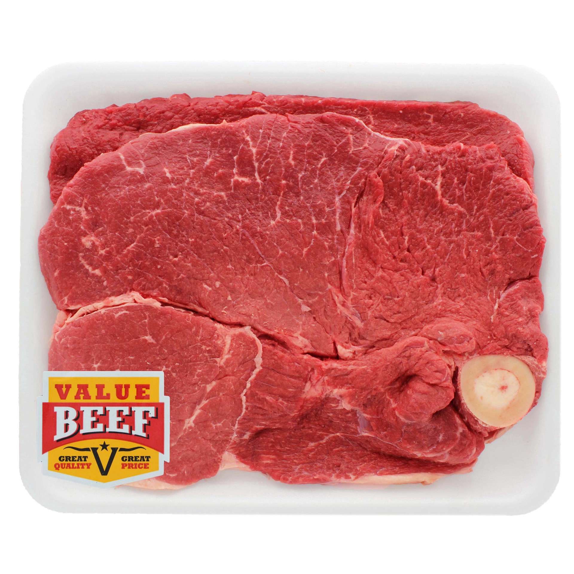slide 1 of 1, H-E-B Bone-In Round Steak, per lb