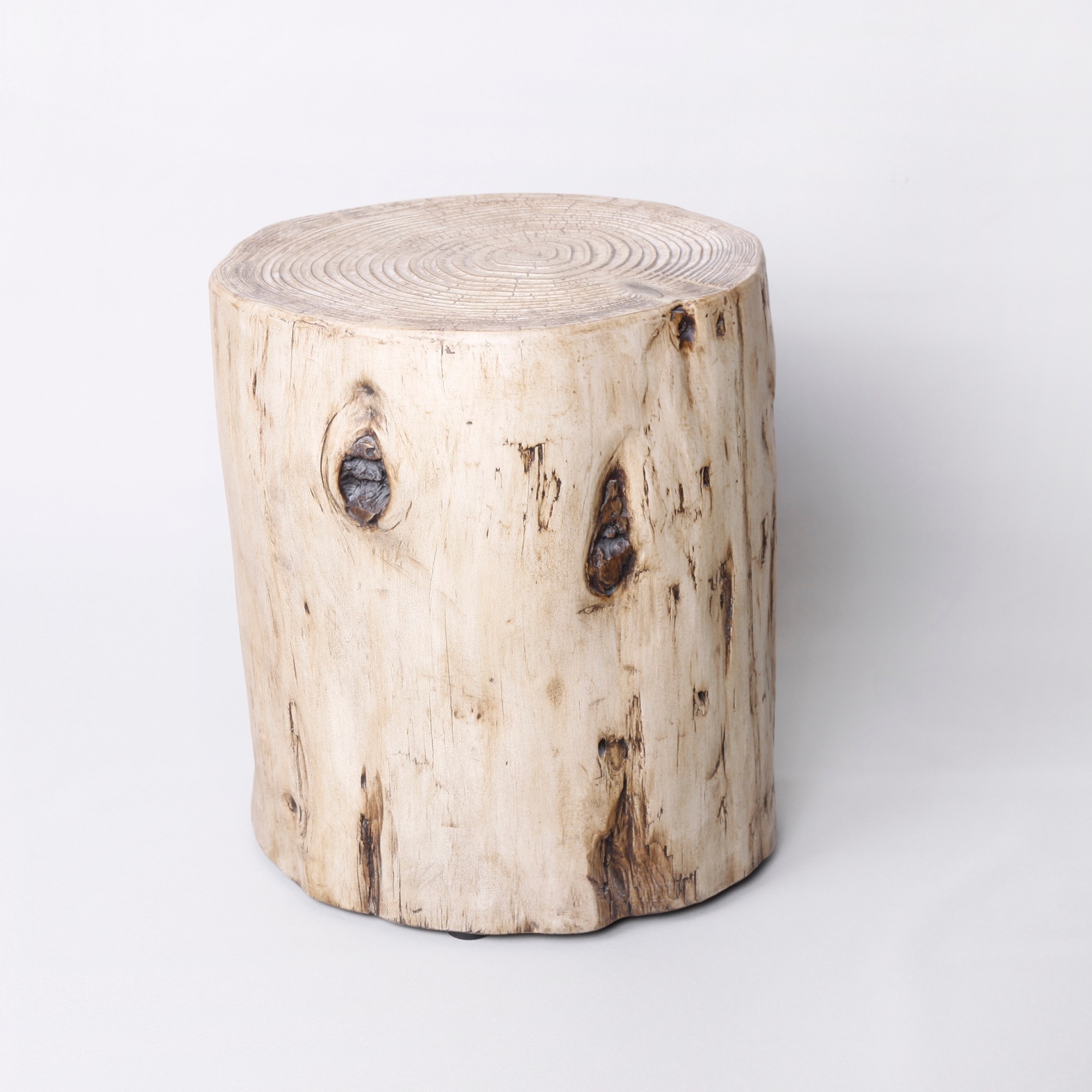 slide 1 of 5, Faux Wood Stump Indoor/Outdoor Accent Table Natural - Project 62, 1 ct