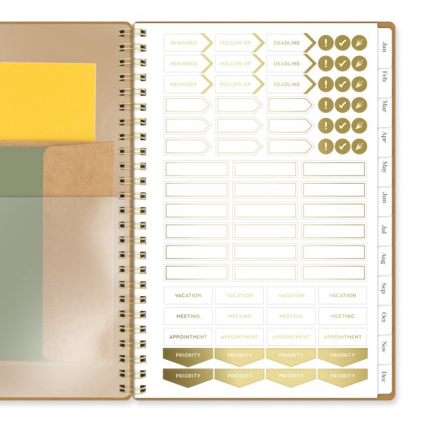 slide 2 of 10, Cambridge® WorkStyle® Focus 2026 Weekly Monthly Planner, Sunbaked Clay, Small, 5 1/2"" x 8 1/2"", 1 ct