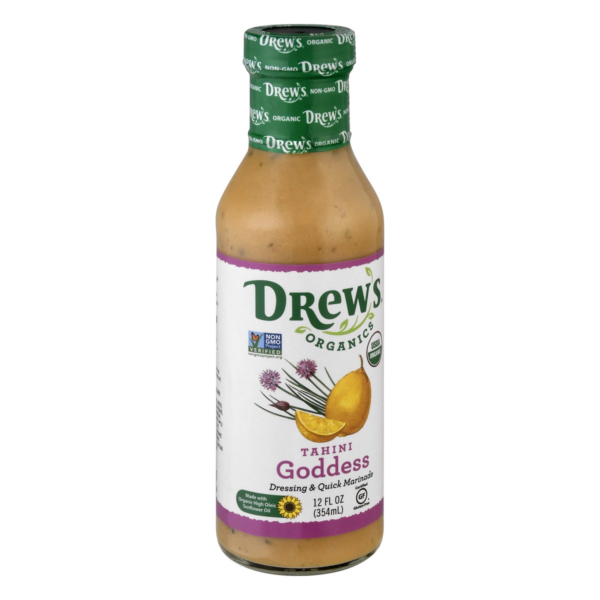 slide 2 of 9, Drew's Organics Tahini Goddess Dressing & Quick Marinade 12 oz, 12 oz