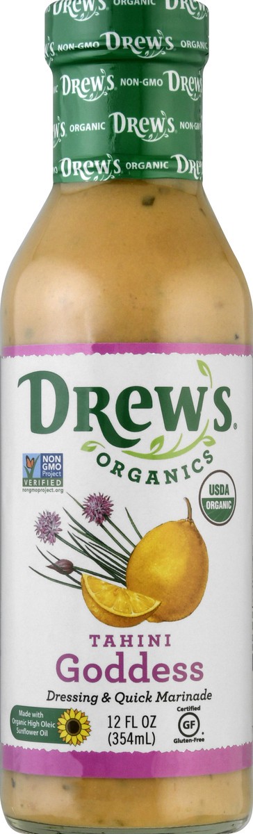 slide 5 of 9, Drew's Organics Tahini Goddess Dressing & Quick Marinade 12 oz, 12 oz