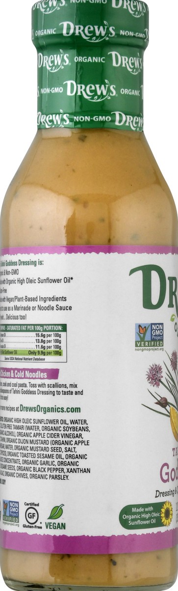 slide 6 of 9, Drew's Organics Tahini Goddess Dressing & Quick Marinade 12 oz, 12 oz