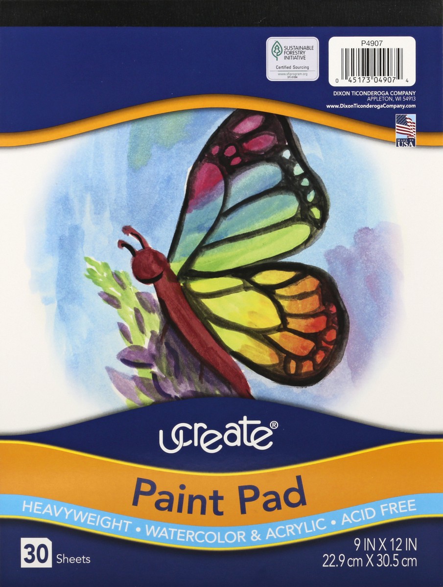 slide 4 of 9, U-Create Paint Pad 30 ea, 30 ct