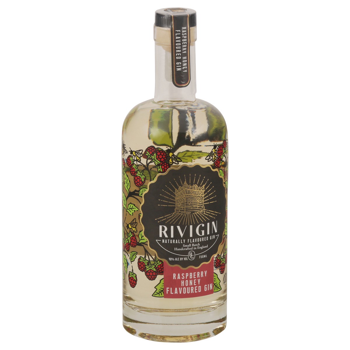 slide 4 of 12, Rivi Raspberry Honey Gin, 750 ml