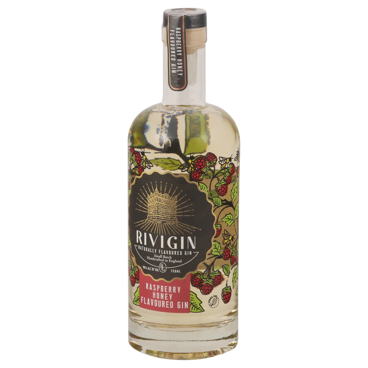 slide 5 of 12, Rivi Raspberry Honey Gin, 750 ml