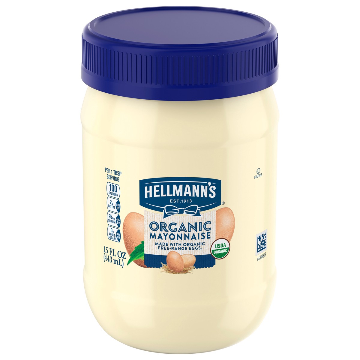 slide 1 of 9, Hellmann's Original Mayo Organic Mayonnaise, 15 oz