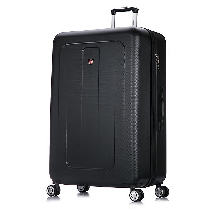 slide 2 of 8, DUKAP Crypto Hardside Spinner Checked Luggage - Black, 32 in