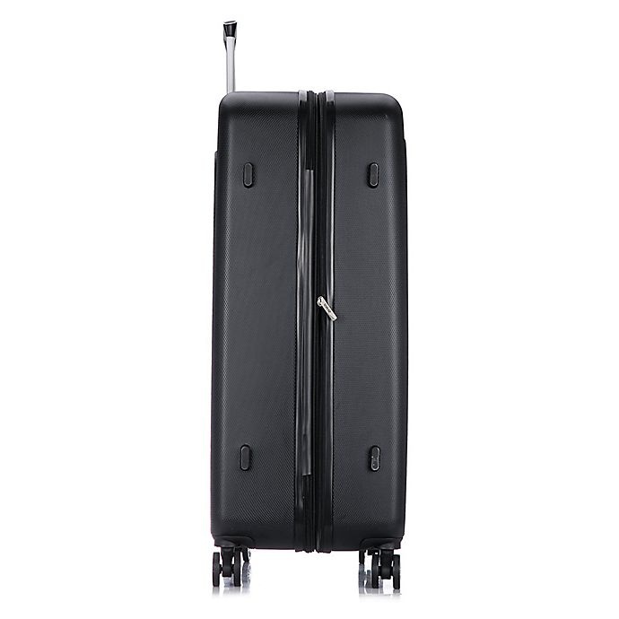 slide 4 of 8, DUKAP Crypto Hardside Spinner Checked Luggage - Black, 32 in