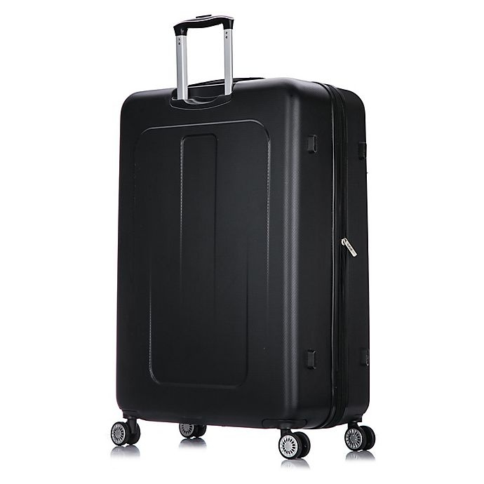 slide 5 of 8, DUKAP Crypto Hardside Spinner Checked Luggage - Black, 32 in