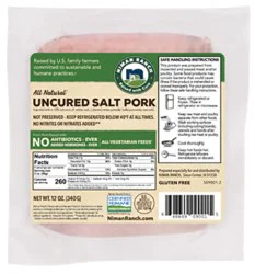 Niman Ranch Salt Pork - 12 Oz