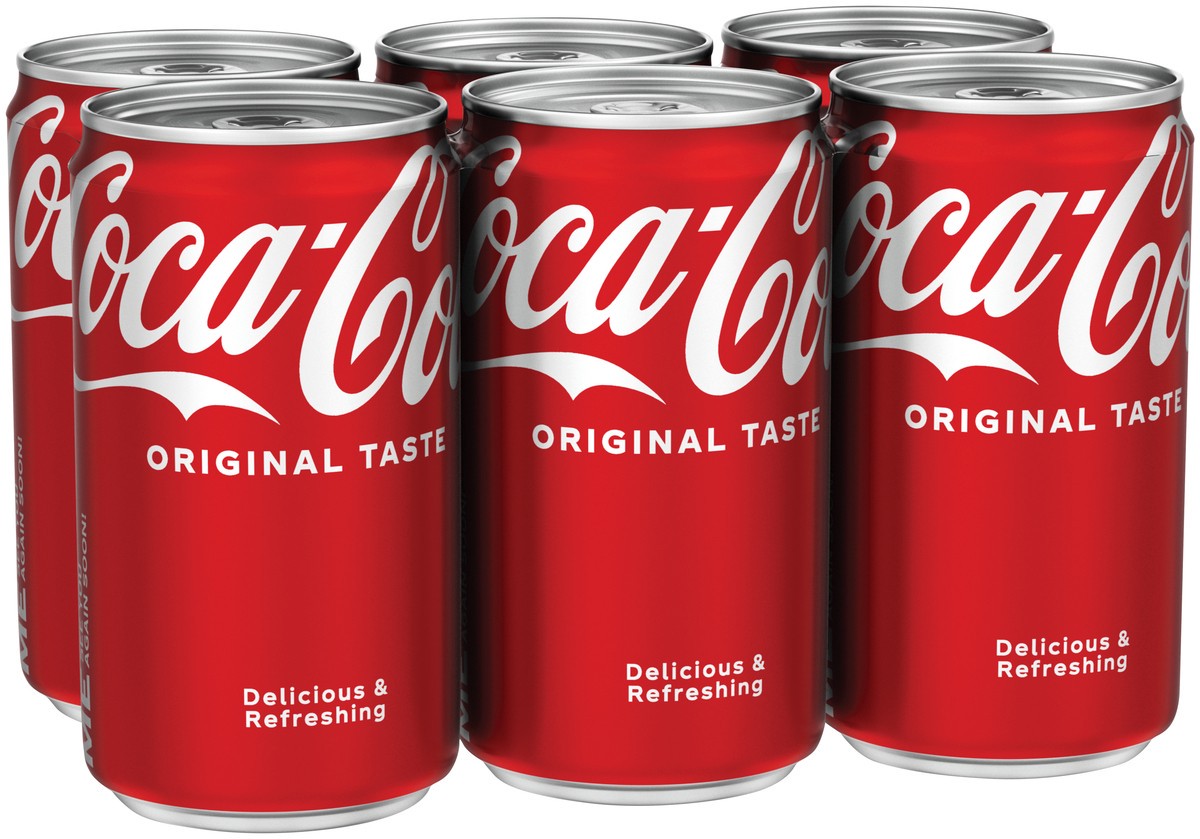 slide 1 of 11, Coca-Cola Cola, 6 ct; 7.5 fl oz